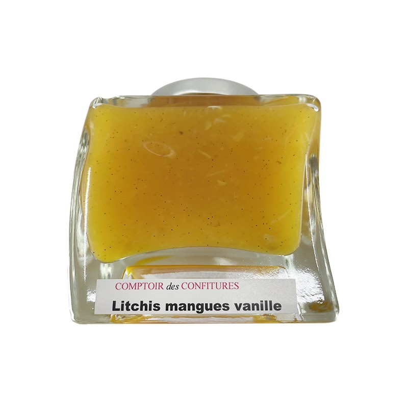 Confiture de litchis et mangue & vanille premium